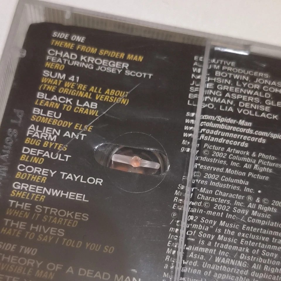 Spider-Man OST feat the strokes corey taylor leehom -orgnl indonesia tapes NEW - Image 3 of 4