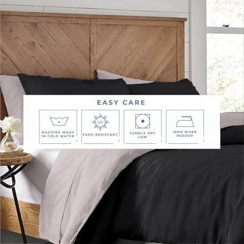 Twin Size Duvet Cover Set 100% Egyptian Twin with two cases 07 - Blended Grey - Picture 4 of 7