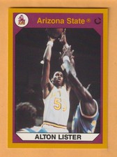Alton Lister Arizona State Sun Devils 1990 Card #31 Golden State Warriors