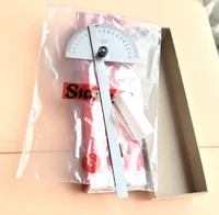 STARRETT No. C182 Satin Chrome Finish Steel Protractor. Made in the USA 🇺🇸!!
