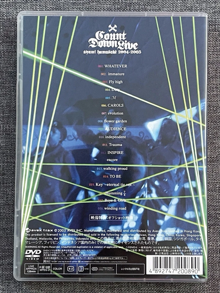 Ayumi Hamasaki Count Down Live 2004-2005 Concert (HK Version) DVD NTSC Region 3 - Image 2 of 3