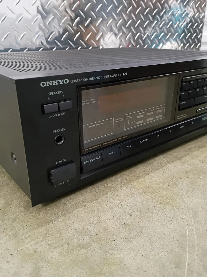 Onkyo Quartz Synthesized Tuner Amplifier TX-84 Stereo Receiver, Tested, Working - Image 3 of 4