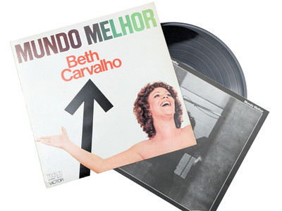 Beth Carvalho - Mundo Melhor LP Vinyl 1976 Brasilien RCA 1030177 mit Inlay