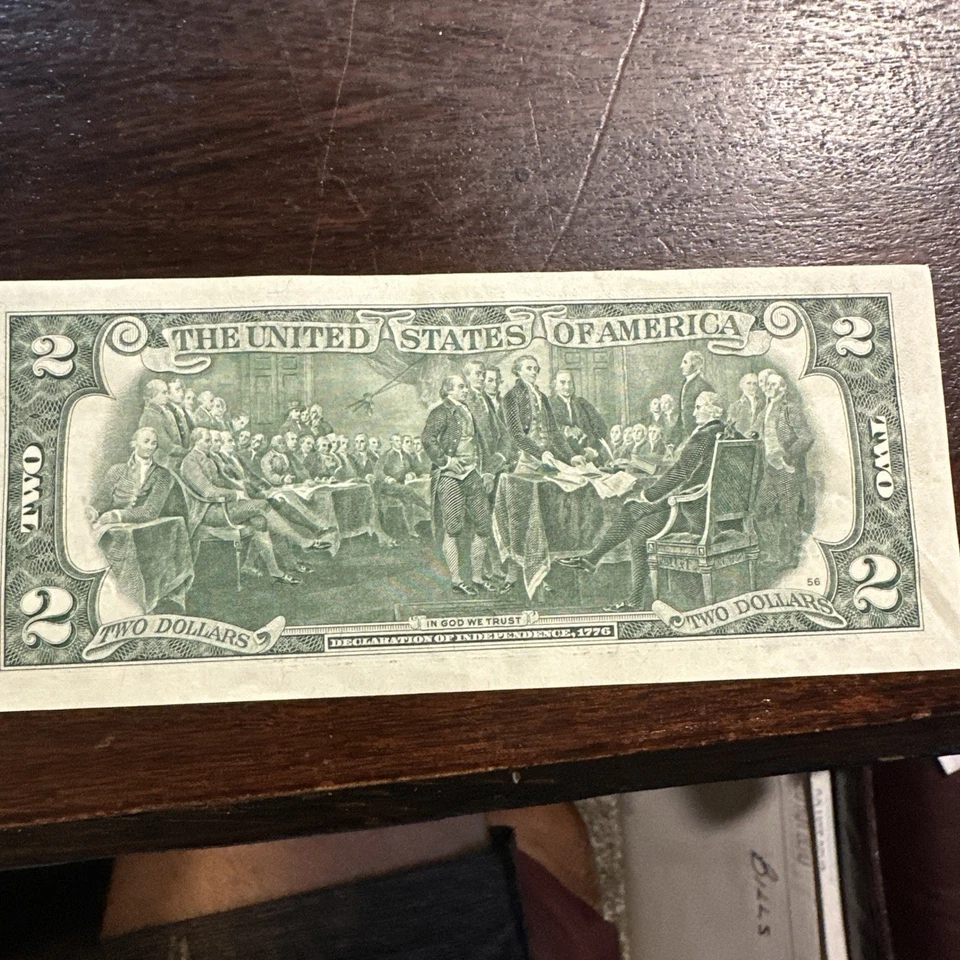 2013 Odometer Serial Number Error $2 Federal Reserve Note (Lot Bill 2) - Image 4 of 4