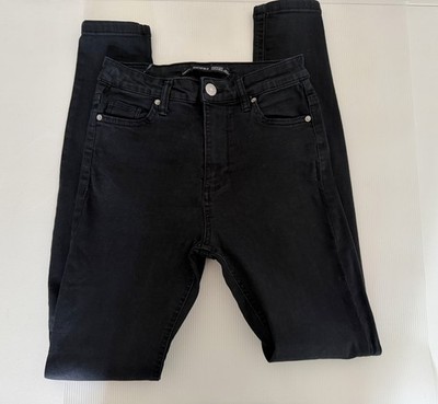 Bershka High Waist  Skinny Jeans  schwarz Gr S 34
