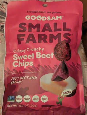 crispy crunchy Sweet Beet   Chips 0.7 oz (20g) gluten free 
