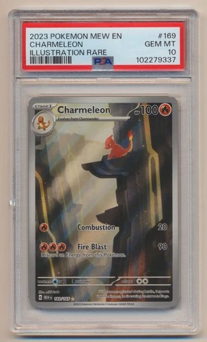 PSA 10 Pokemon 151 Illustration Rare Charmeleon MEW EN 169/165 GEM MINT!