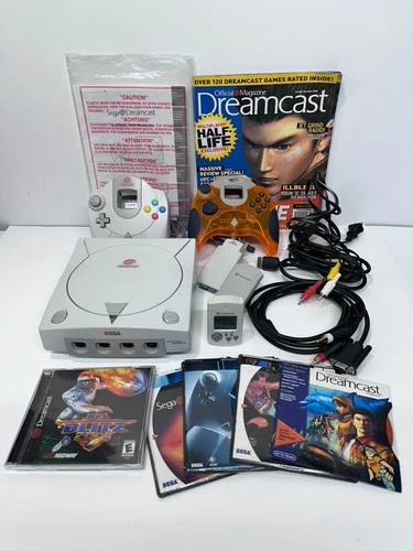 SEGA DREAMCAST Complete System Bundle - Tested & Ready to Play + NFL Blitz 2001