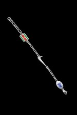 Silver bracelet by Nike x Patta with Suriname flag made out of Plastic