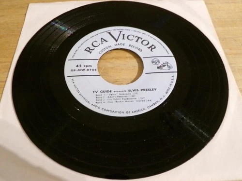 Elvis Presley 45 - TV Guide presents... - RCA Victor G8-MW-8705 promo  Repro