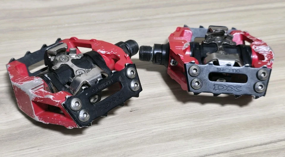 禧玛诺 DX 踏板 PD-M636 Clipless BMX MTB Flat Combo 黑色 红色 * 快速发货 * — 第 4/4 张图片