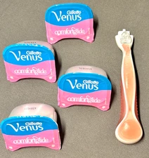 Gillette VENUS Comfort Glide 1 Razor & 4 Cartridges