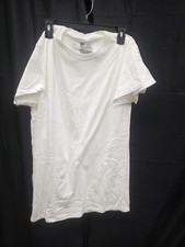 Hanes Men's Cotton, Moisture-Wicking Crew Tee Undershirts, White-6, SMALL