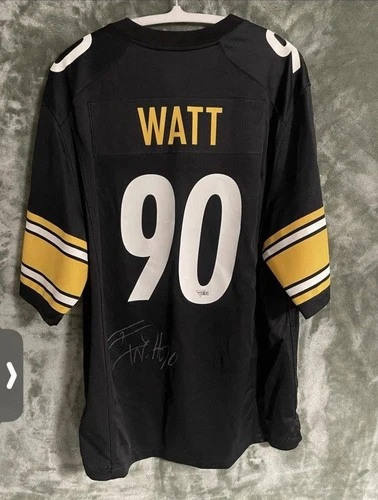 Pittsburgh Steelers Signed Nike Authentic Jersey TJ Watt Fanatics COA NFL Auto