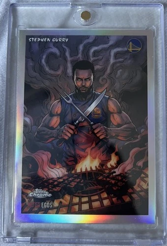 2025-26 Topps Chrome Update ALTER EGOS Steph Curry CHEF #AE-3 NBA SSP Case Hit !