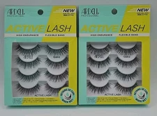 2 Packs Ardell Pro- Active Lash, High Endurance, Flexible Band- Gainz 4 Pairs
