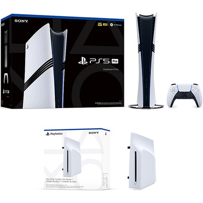 PlayStation 5 Pro Console + Disc Drive For PS5 Digital Edition Consoles - Includ