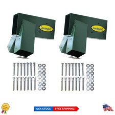 Easy 1-2-3 A-Frame Swing Set Brackets - Complete Set with All Hardware Included