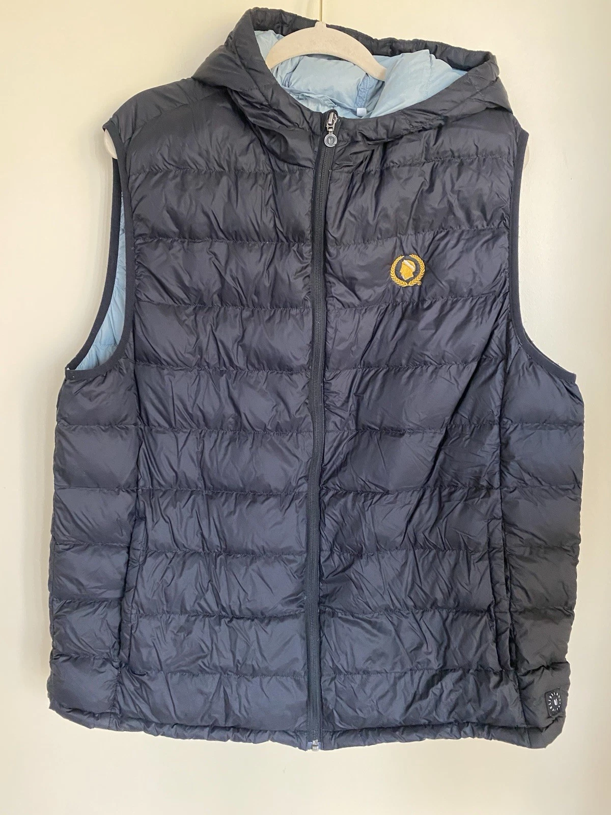 Linksoul Down Vest Men’s Size 2XL Black Hood Casual Outdoors Golf Sports