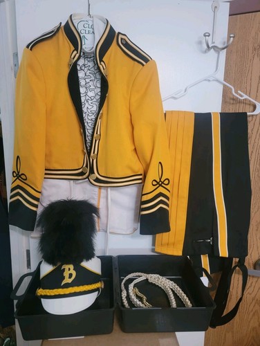 Vintage Stanbury Marching Band Complete Uniform - 40R Jacket - 32 Waist Pants.