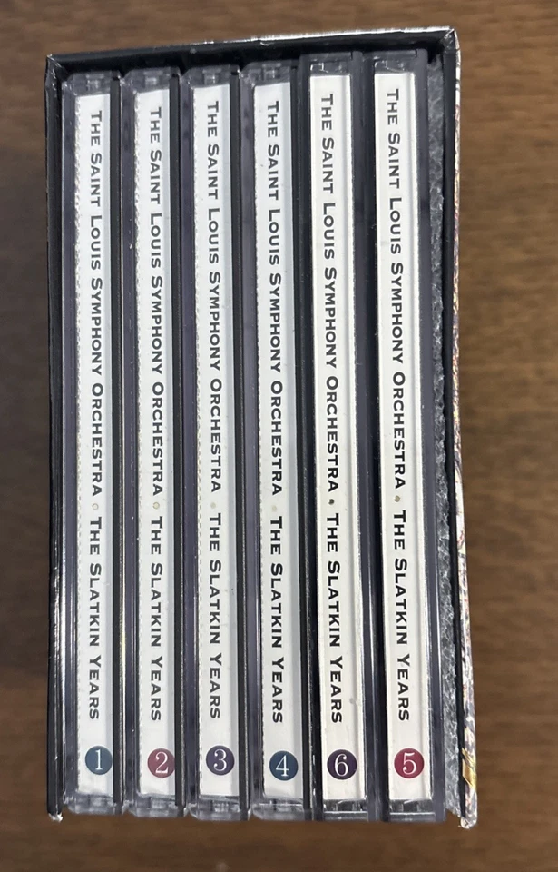 SAINT LOUIS SYMPHONY ORCHESTRA THE SLATKIN YEARS 6-DISC CD BOX SET GREAT SOUND! - Image 2 of 2