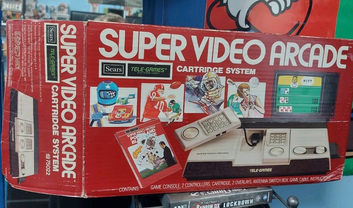 Intellivision Sears Tele-Games Center Super Video Arcade Game BOX