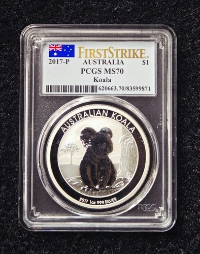 2017-P Australia 1 oz Silver Koala MS70 PCGS First Strike