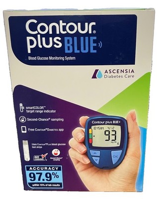 Contour Plus Blue Blood Glucose Meter/Kit~Exp~4/29~$21.97~FR SHP