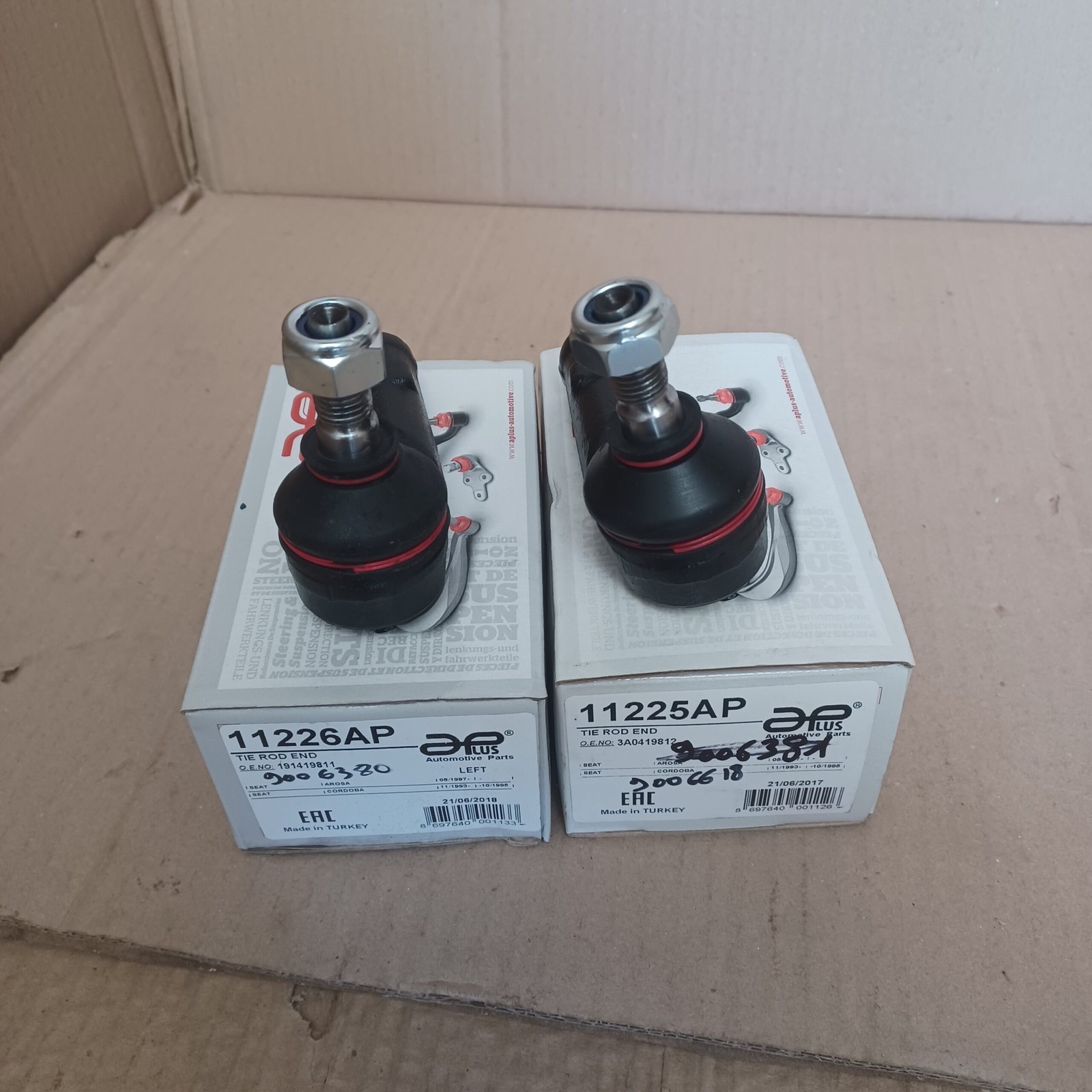 Rotules de direction robustes en acier forgé pour VW Golf II III Passat B3