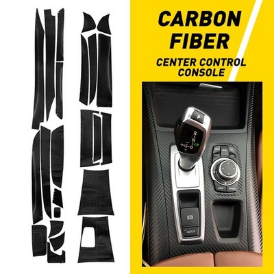 Fit BMW X5 E70 X6 E71 2008-2014 Carbon Fiber Interior Front Decor Kit Covers EAQ