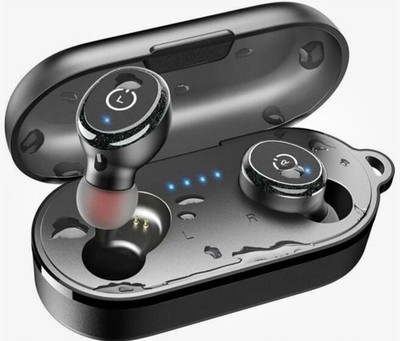 TOZO T10 UPGRADED Wireless In-Ear Kopfhörer Schwarz Brandneu
