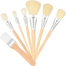 Mop Brush for Acrylic Painting 7Pcs Professional Artist Paint Brush Set