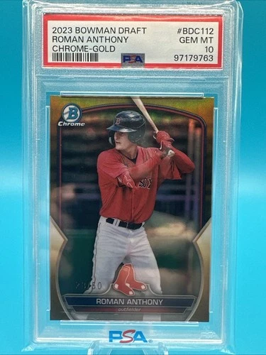 2023 Bowman chrome - Gold Roman Anthony BDC-112 PSA 10 /50