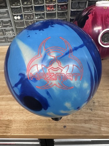 *USED - Bowling Ball - 15lb Hammer " HAZMAT PEARL " PLUGGED AND RESURFACED