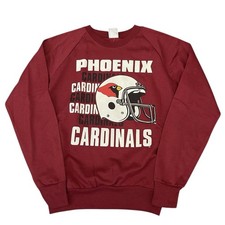 Vintage Phoenix Cardinals 80s Deadstock Crewneck Sweatshirt NFL Football Small
