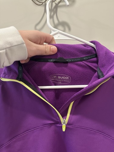 Sugoi Purple Running Quarter Zip Size L - Picture 2 of 4