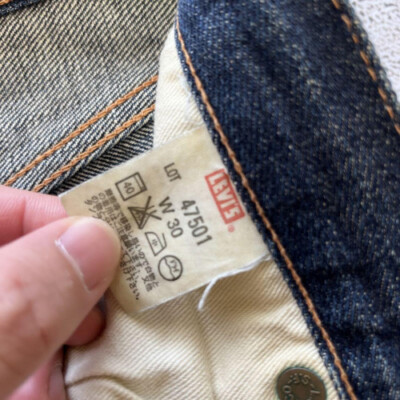 LEVI'S VINTAGE CLOTHING LVC / 47501 501XX selvedge denim W30 LEVI'S VINTAGE CLOTHING LVC / 47501 501XX selvedge denim W30
