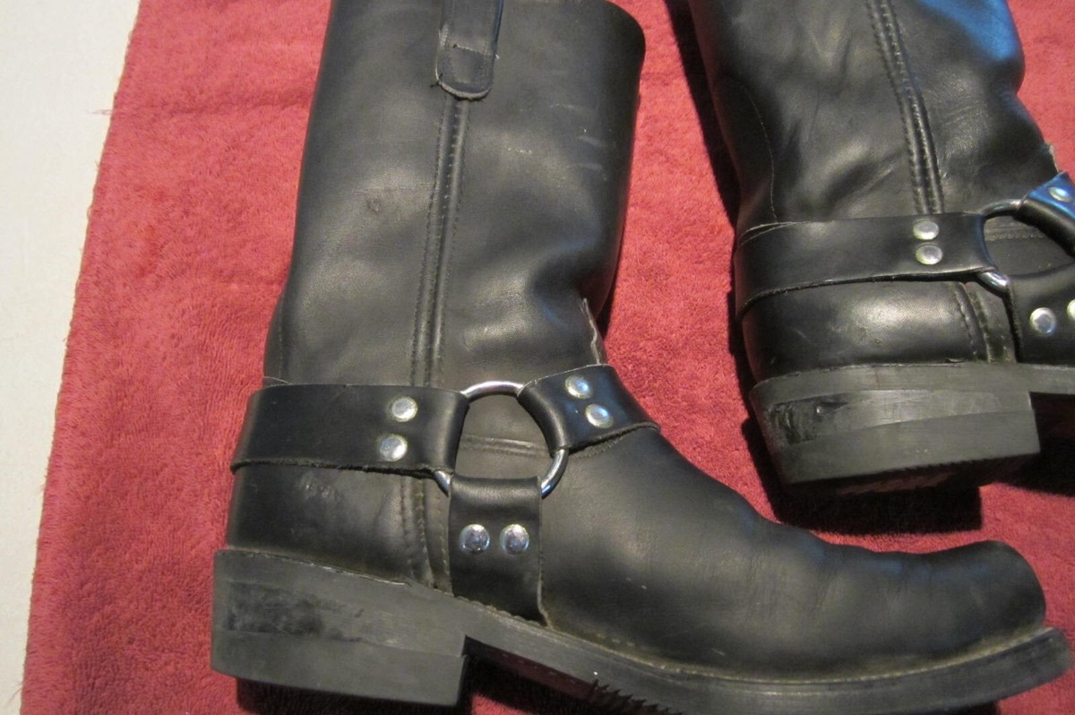 Motorcycle Sierra Harness Leather Boots B Oil/ Chemical Resistant Work Western Milwaukee Leather Men main image 4