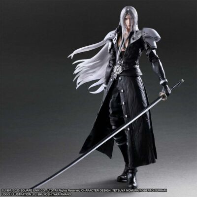 11'' Play Arts Kai Final Fantasy VII Remake Sephiroth Action Figure Statue Gift