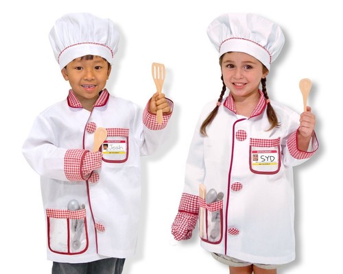 Melissa & Doug Set Costume Chef Gioco di Ruolo/Vestito Fantasia Bambini 14838 - Foto 5 di 6