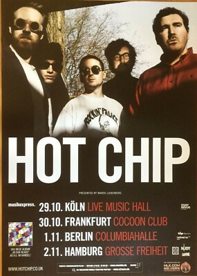 HOT CHIP 2012 TOUR NEU - orig. Concert Poster - Konzert Plakat - DIN A1