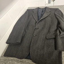 DAKS Vintage Blazer Mens 42R Blue Button 100% Wool Sport Coat