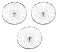 VINTAGE LOWRIDER 26" STEEL FRONT, COASTER, OR FREEWHEEL 72 SPOKE 14G 3/8 AXLE.