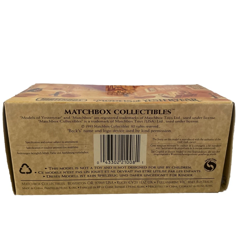 De colección Matchbox Antaño Grandes Cervezas del Mundo 1926 Modelo TT Ford Van NUEVO Foto 4 de 4