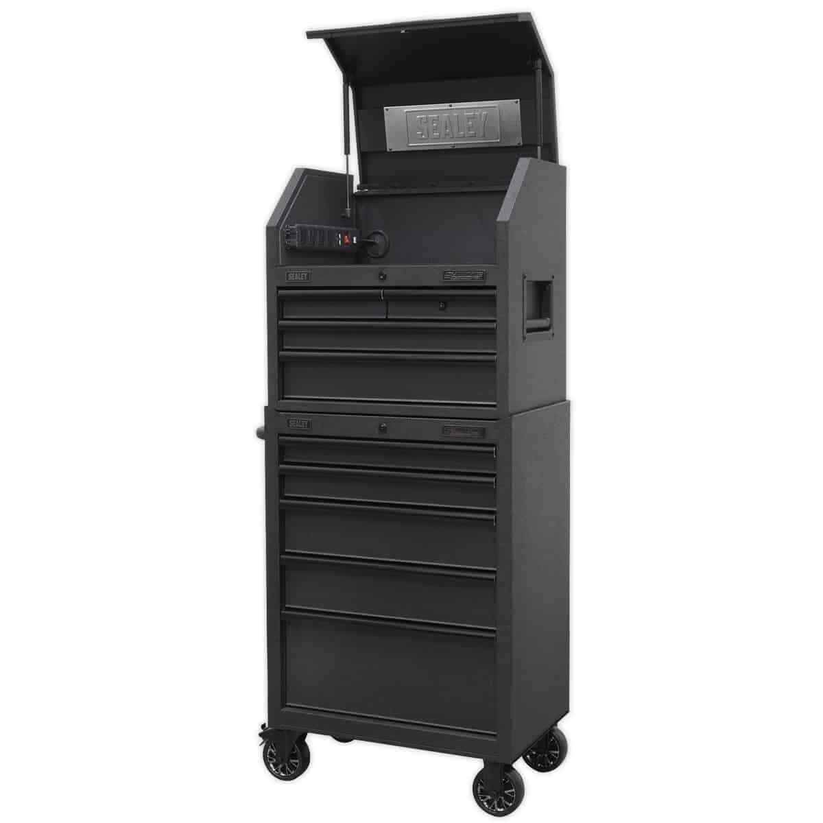 Sealey 9 Drawer Tool Chest Combination with Power Bar Garage Workshop DIY