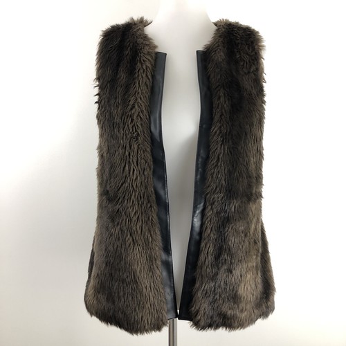Sanctuary Women's Medium Faux Fur Vest 