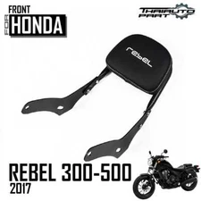 Rear Backrest Passenger Steel Black Fit Honda Rebel Cmx 300 500 2017-2024
