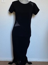 ASOS mesh stretch body con cocktail cutout short Dark Whimsiy goth dress Sz 8