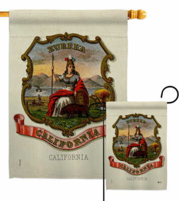 Coat of arms California Garden Flag Americana States Decorative Gift Yard Banner