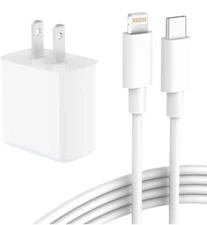 iPhone 12 13 20W USB-C Fast Charger Wall Adapter Lightning to Type C Cable